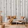 White Tree Branches Wallpaper Mural