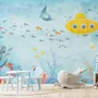 Kids Nursery Undersea with Submarine Wallpaper Mural