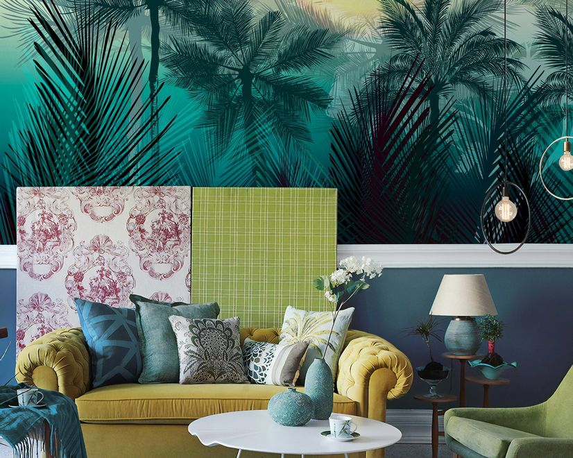 Tropical Palm Forest Wallpaper Mural