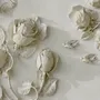 3D Embossed Look Rose Sculpture Wallpaper Mural