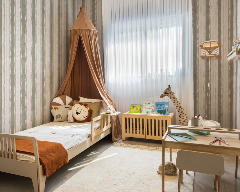 Playful Nursery Stripe Lines Wallpaper Mural