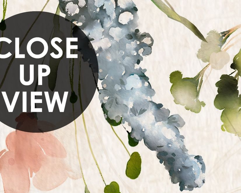 Watercolor Soft Peony Floral Blossom Wallpaper Mural