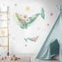 Kids Cute Whale Sea Animals Wall Decal Sticker