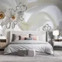 Luxury Floral Diamond Daisy Wallpaper Mural