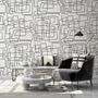 Minimalist Geometric Line Wallpaper Mural