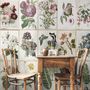 Vintage Blumen Keramik-Kunst Fototapete