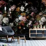 Dutch Dark Flowers Wallpaper Mural