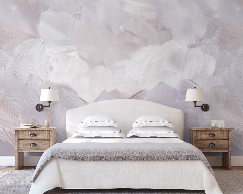 Abstract Soft Brush Wallpaper Mural
