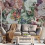 Papier peint panoramique bouquet floral victorien vigne