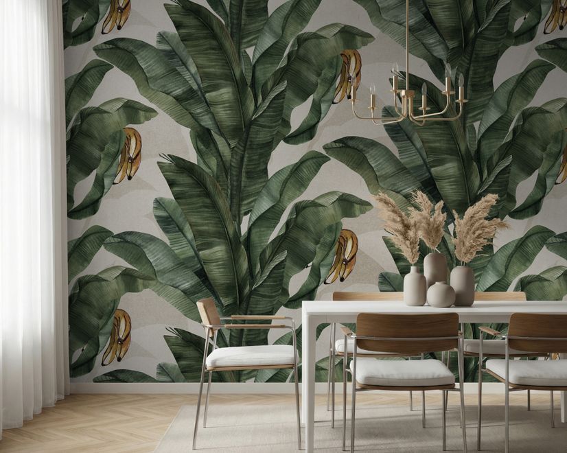 Exotische Bananenblatt-Fototapete