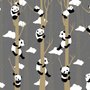 Cartoon-Pandas mit Baumzweigen Fototapete