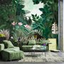 Exotic Forest Painting Landscape Wallpaper Mural