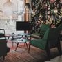 Art Nouveau Dark Floral Wallpaper Mural