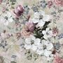 Papier peint panoramique fleurs vintage aquarelle