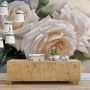 Cream Rose Flowers Wallpaper Mural