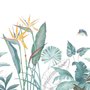 Papier peint feuille banane tropicale oiseau