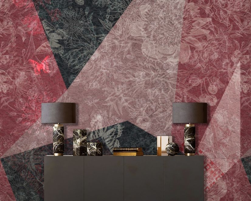 Patchwork Patterned Wallpaper Mural