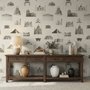 Vintage World Architecture Sketch Wallpaper Mural