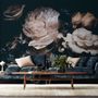 Dark Floral Peony Bouquet Wallpaper Mural