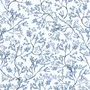 Monochrome Botanical Plants Chinoiserie Wallpaper Mural