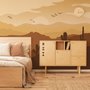 Monochrome Desert Landscape Wallpaper Mural