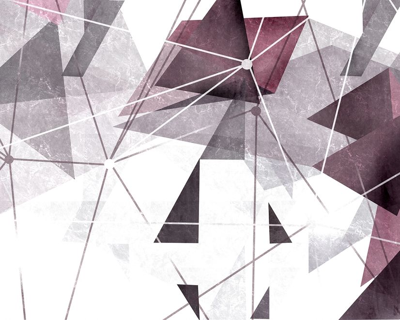 Modern Geometric Triangle Art Wallpaper Mural