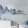 Watercolor Mountain Landscape Wallpaper Mural