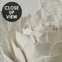 3D Embossed Look Rose Sculpture Wallpaper Mural