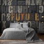 Future Typography Wallpaper Mural