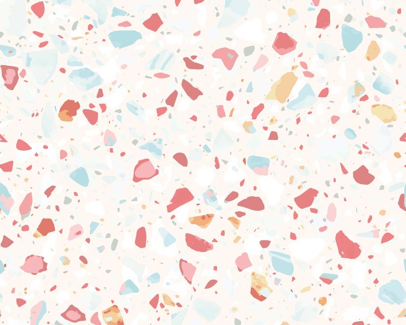 Colorful Terrazzo Wallpaper Mural