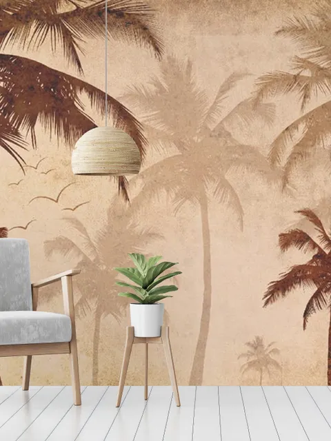 Nostalgic Palm Tree Wallpaper Mural
