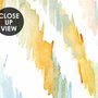 Papier peint panoramique design ikat chevron multicolore aquarelle