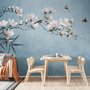 Fototapete mit Rosa Magnolienblütenkunst