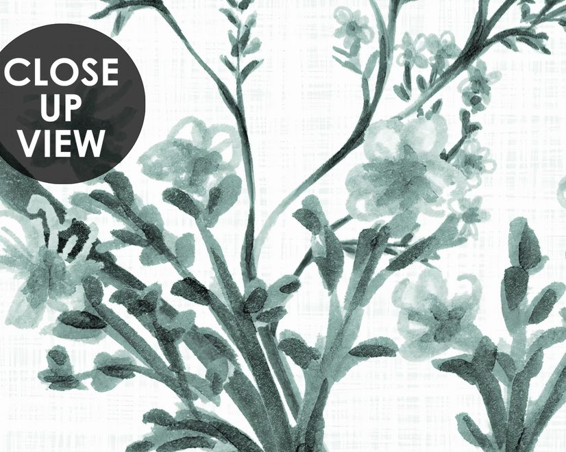 Monochrome Botanical Plants Chinoiserie Wallpaper Mural