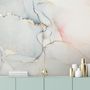 Soft Neutral Abstract Marble Art Wallpaper Mural