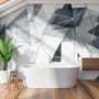Modern Geometric Triangle Art Wallpaper Mural