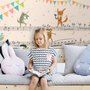 Cartoon Animals on Music Notes Wallpaper Mural