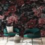 Dark Floral Wallpaper Mural