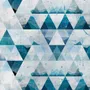 Geometrische Blau Trigon Muster Fototapete