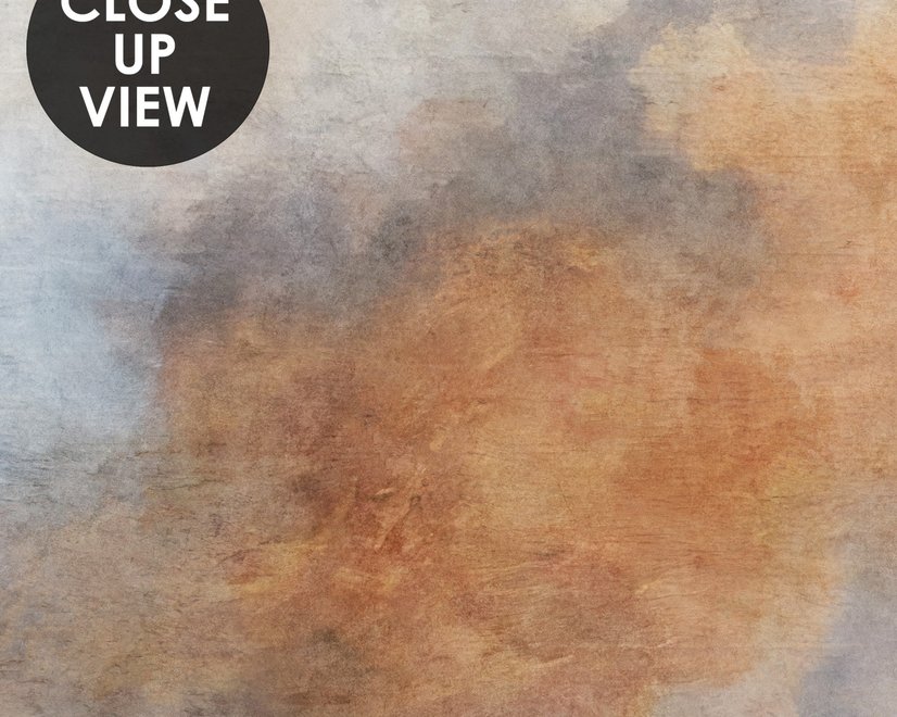 Watercolor Black Brown Smoked Paint Art Wallpaper Mural