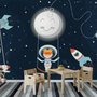 Astronautenmädchen im Raumschiff Fototapete