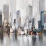 Aquarellmalerei New York City Landschaft Fototapete