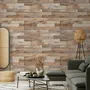 Reclaimed Wood Panel Look Wallpaper Mural