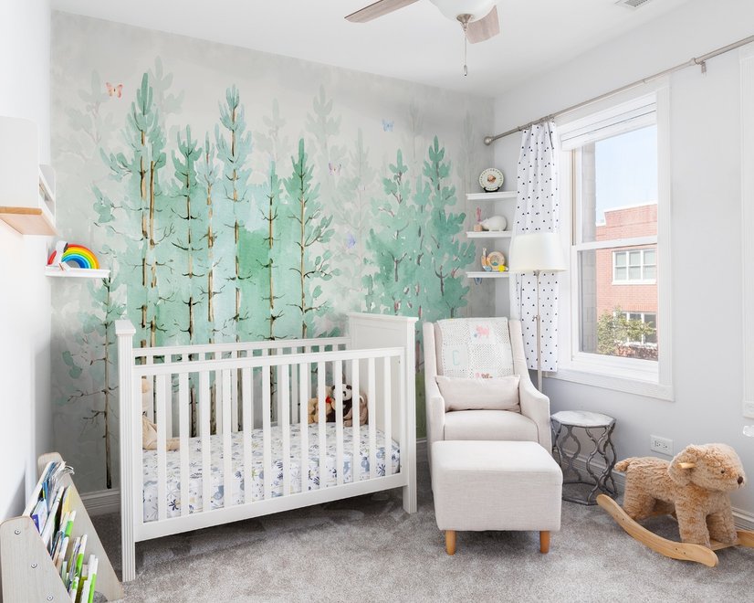 Poplar Tree Vintage Forest Wallpaper Mural
