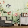 Bunte Pflanzen und Blumen Fototapete