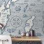 Travel Map Wallpaper Mural