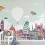 Kids Historical Places Wallpaper Mural