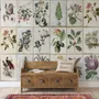 Vintage Floral Ceramic Art Wallpaper Mural