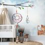 Watercolor Colorful Feather Wallpaper Mural