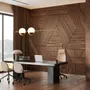 Geometric Wood Texture Effect Wallpaper Mural